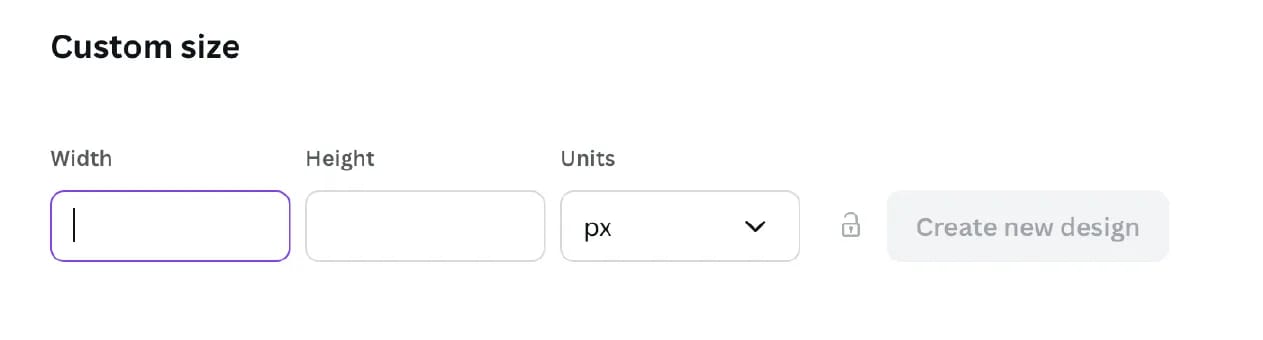 canva set size