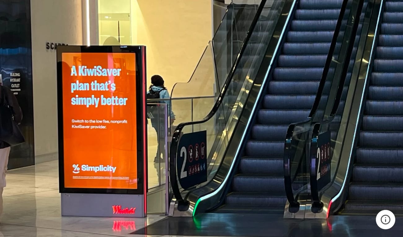 Simplicity outdoor advertising
